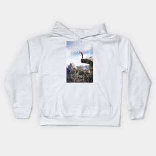 Alex Honnold Half Dome Painting Kids Hoodie